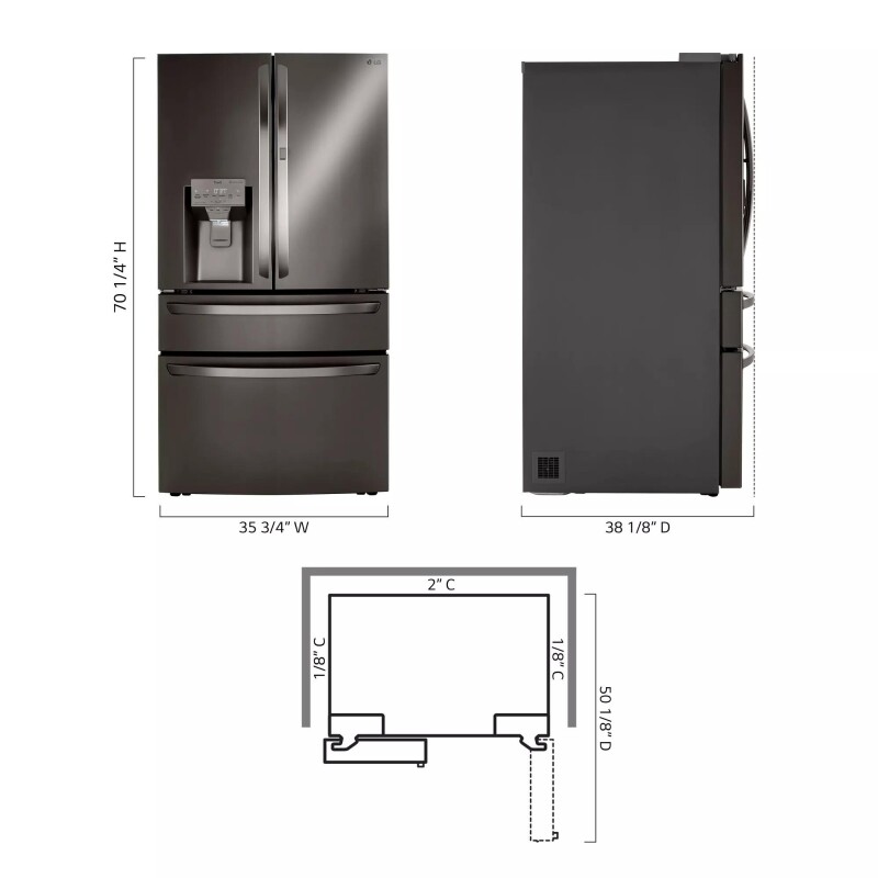30 cu. ft. Smart Refrigerator with Craft Ice™ LRMDS3006D