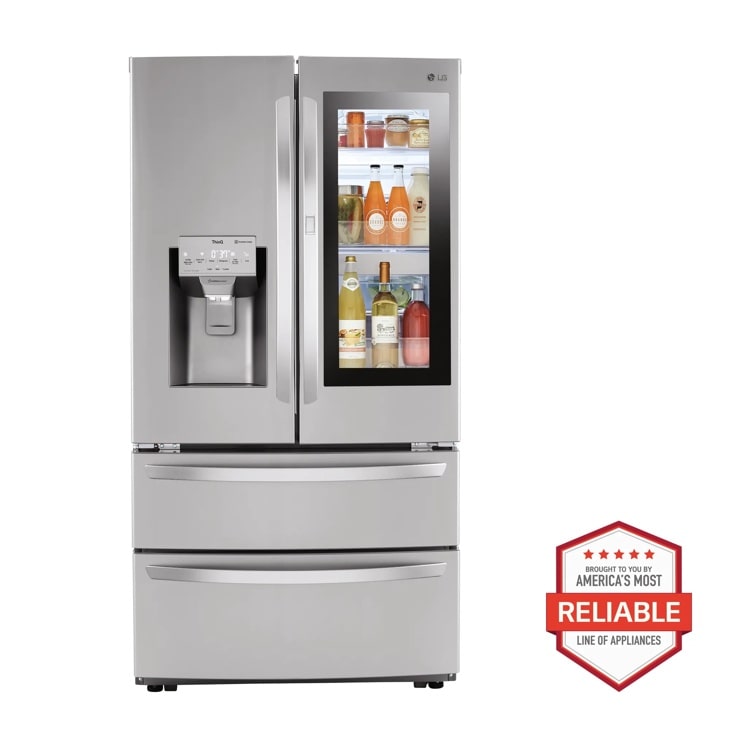 28 cu ft. Smart InstaView® Door-in-Door® Double Freezer Refrigerator with Craft Ice™ LRMVS2806S