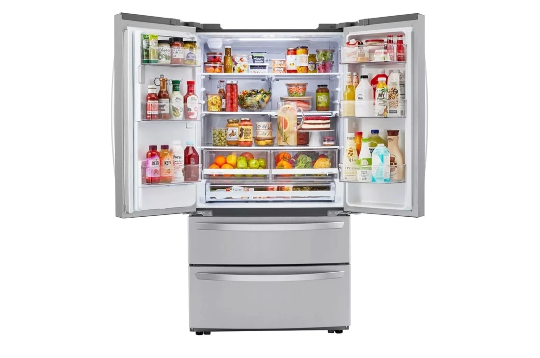 22 Cu Ft. Smart Counter Depth Double Freezer Refrigerator With Craft Ice™ LRMXC2206S