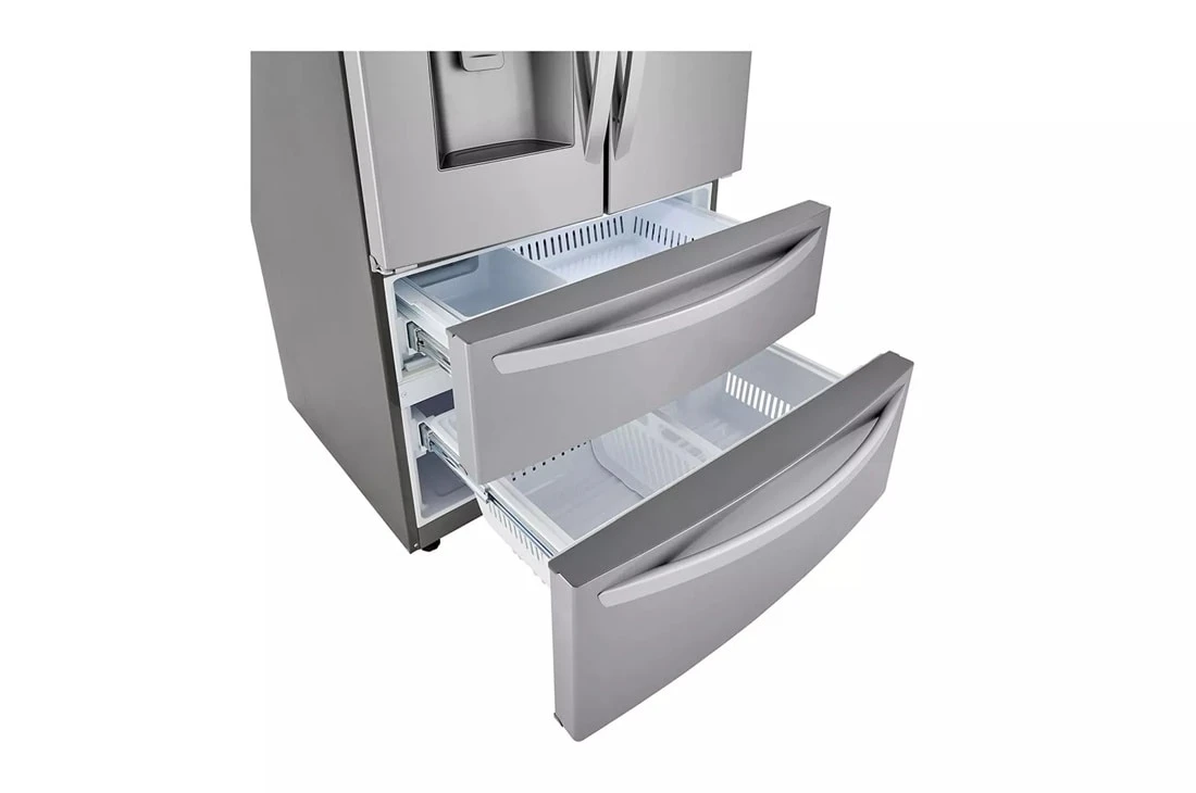 22 Cu Ft. Smart Counter Depth Double Freezer Refrigerator With Craft Ice™ LRMXC2206S