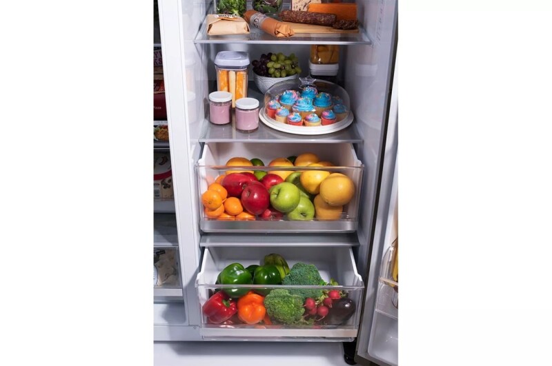 23 cu. Ft. Side-By-Side Counter-Depth InstaView® Refrigerator with Craft Ice™ LRSOC2306D