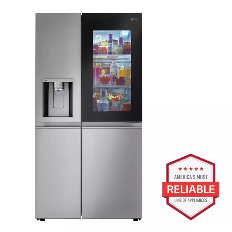 23 cu. ft. Smart Side-by-Side Counter-Depth InstaView® Refrigerator with Craft Ice™ LRSOC2306S