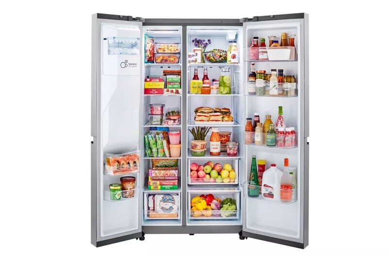 23 cu. ft. Side-by-Side Counter-Depth Refrigerator with Smooth Touch Dispenser LRSXC2306V