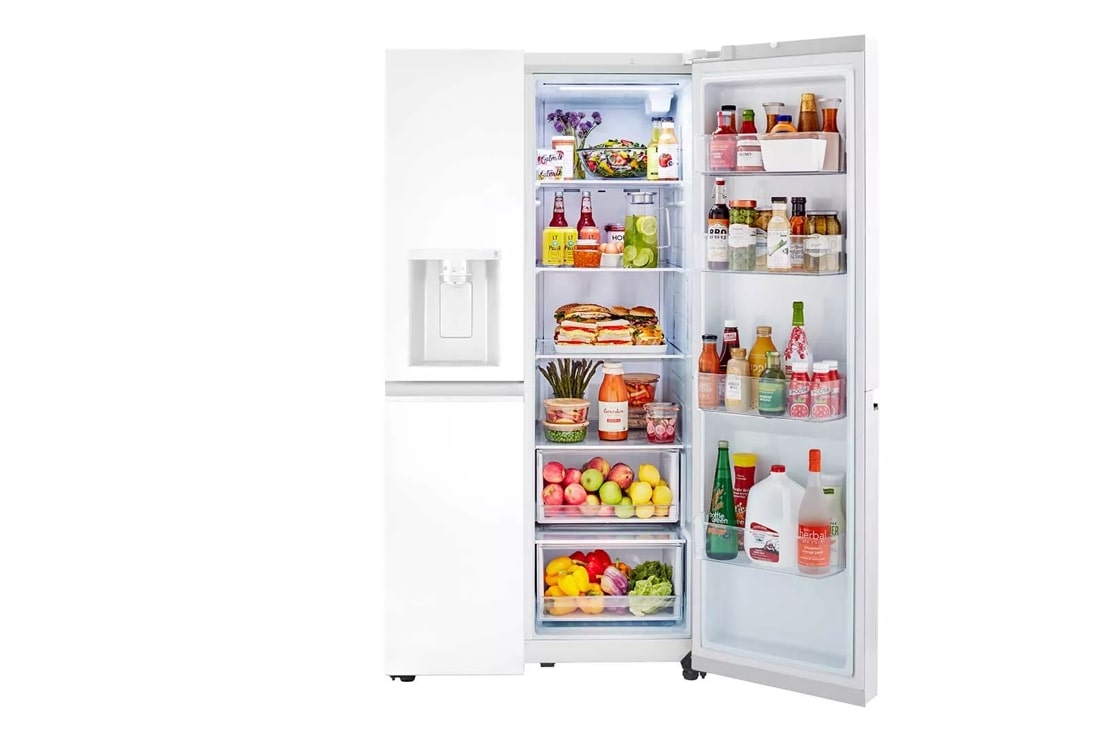 27 cu. ft. Side-by-Side Refrigerator with Smooth Touch Ice Dispenser LRSXS2706W
