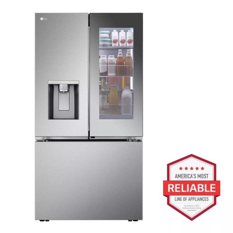 26 Cu. Ft. Counter-depth French Door Refrigerator - Stainless Steel LRYKC2606S
