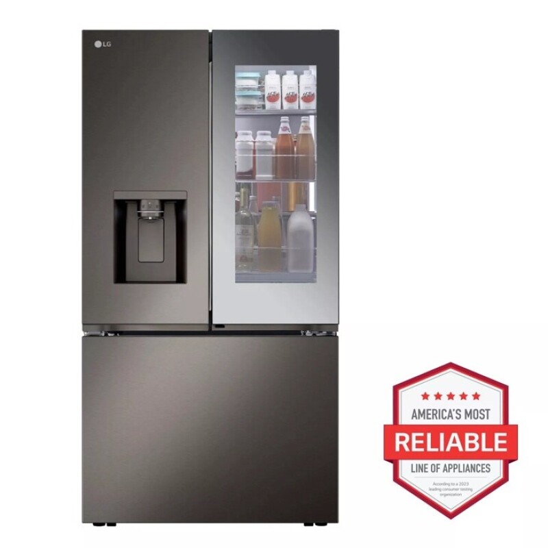 31 cu. ft. Smart Standard-Depth MAX™ French Door Refrigerator with Four Types of Ice and Mirror InstaView® LRYKS3106D