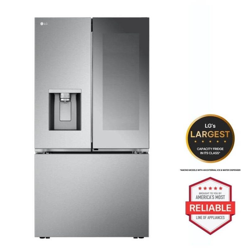31 cu. ft. Smart Standard-Depth MAX™ French Door Refrigerator with Four Types of Ice and Mirror InstaView® LRYKS3106S