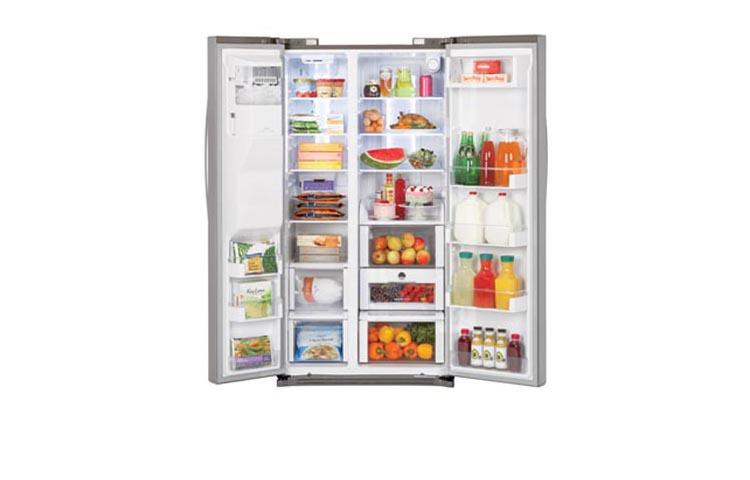 Large Capacity Side-by-Side Counter Depth Refrigerator with Ice & Water Dispenser LSC24971ST