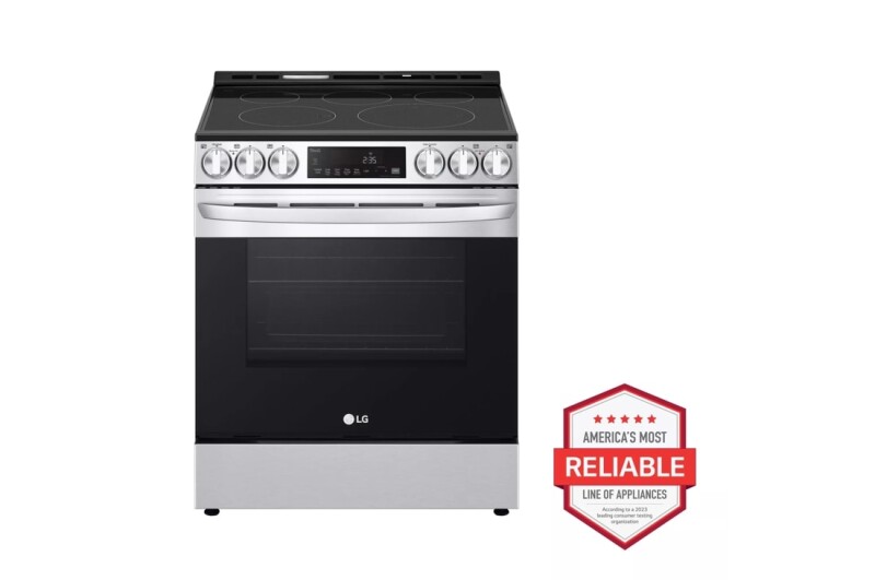 6.3 cu ft. Smart Electric Slide-in Range with Convection, Air Fry & EasyClean® LSEL633CF