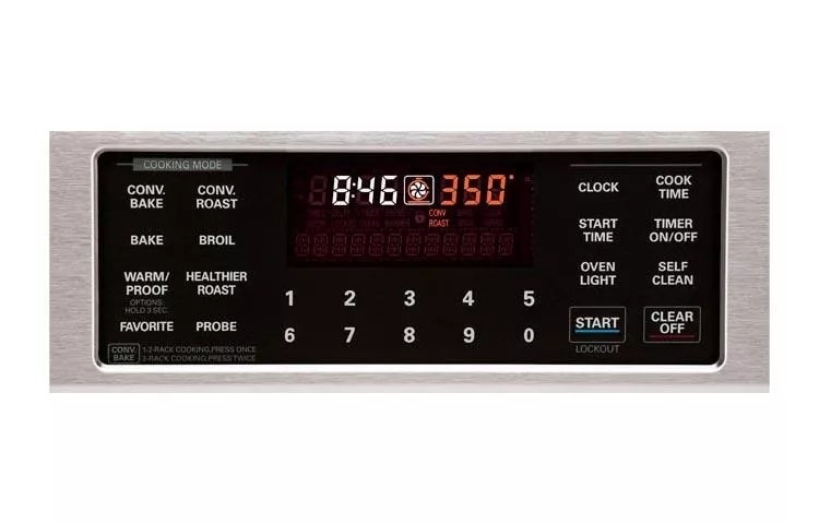 LG Studio - 5.4 cu. ft. Capacity Electric Slide-in Oven Range with Dual True Convection System LSES302ST