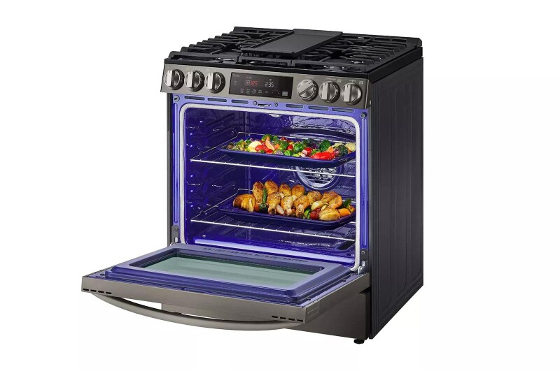 5.8 cu ft. Smart Wi-Fi Enabled Fan Convection Gas Slide-in Range with Air Fry & EasyClean® LSGL5833D