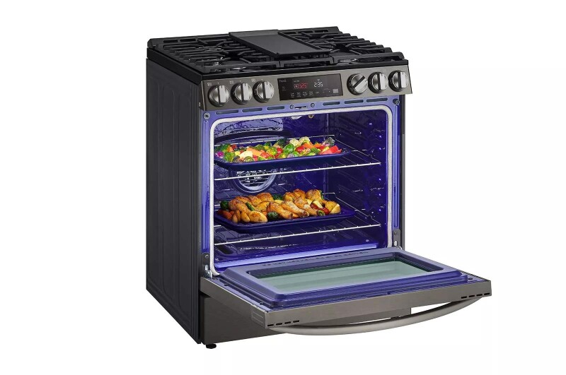 5.8 cu ft. Smart Wi-Fi Enabled Fan Convection Gas Slide-in Range with Air Fry & EasyClean® LSGL5833D