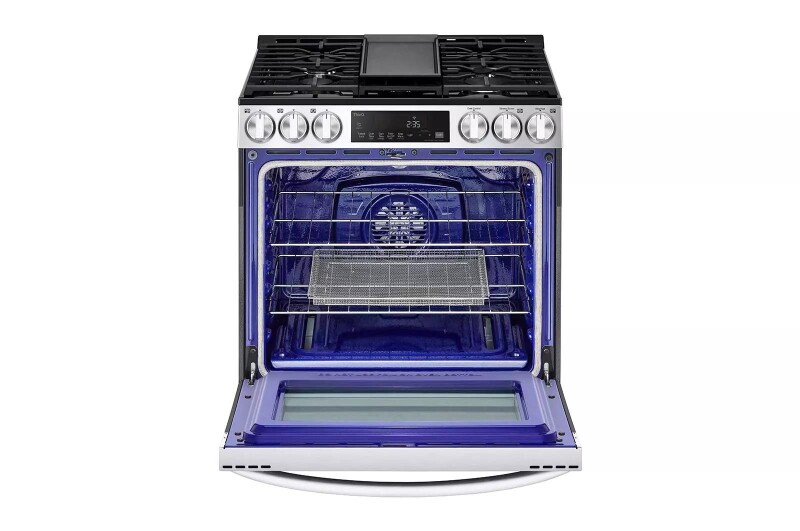 5.8 cu ft. Smart Wi-Fi Enabled Fan Convection Gas Slide-in Range with Air Fry & EasyClean® LSGL5833F