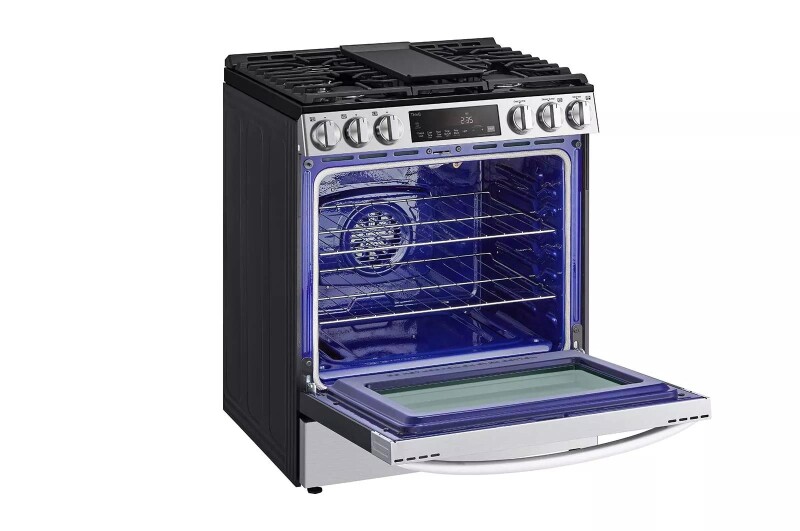 5.8 cu ft. Smart Wi-Fi Enabled Fan Convection Gas Slide-in Range with Air Fry & EasyClean® LSGL5833F