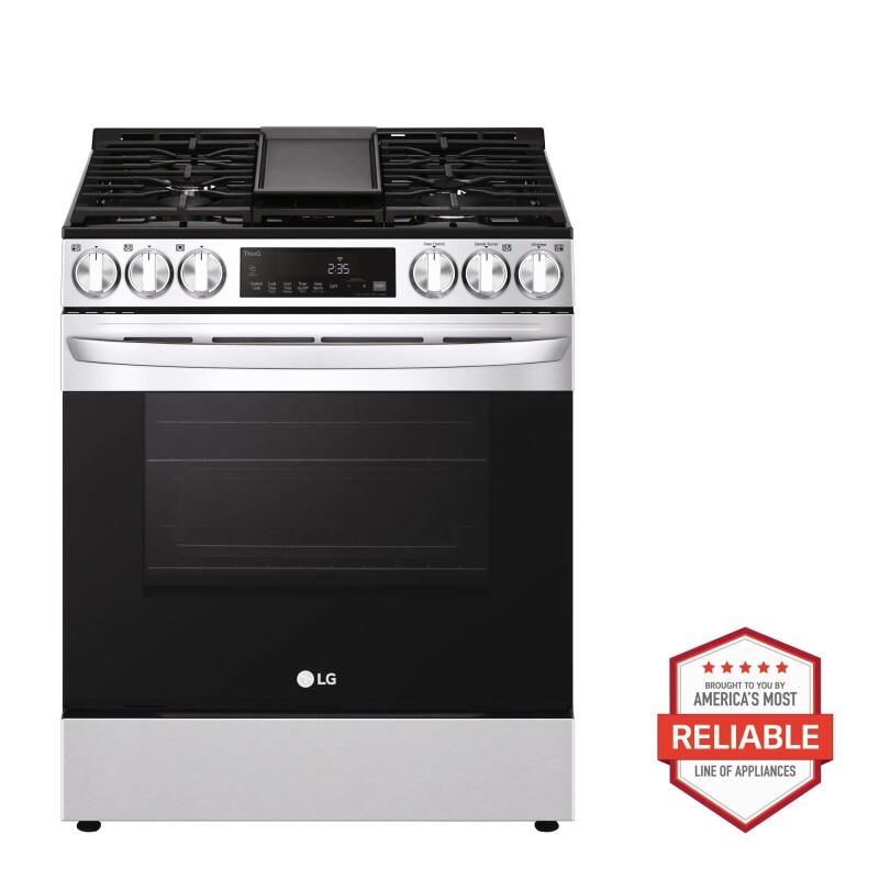 5.8 cu ft. Smart Wi-Fi Enabled Fan Convection Gas Slide-in Range with Air Fry & EasyClean® LSGL5833D