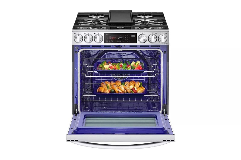6.3 cu ft. Smart wi-fi Enabled ProBake Convection® InstaView® Gas Slide-In Range with Air Fry LSGL6335F