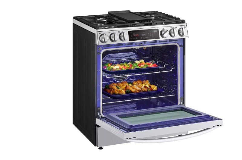 6.3 cu ft. Smart wi-fi Enabled ProBake Convection® InstaView® Gas Slide-In Range with Air Fry LSGL6335F