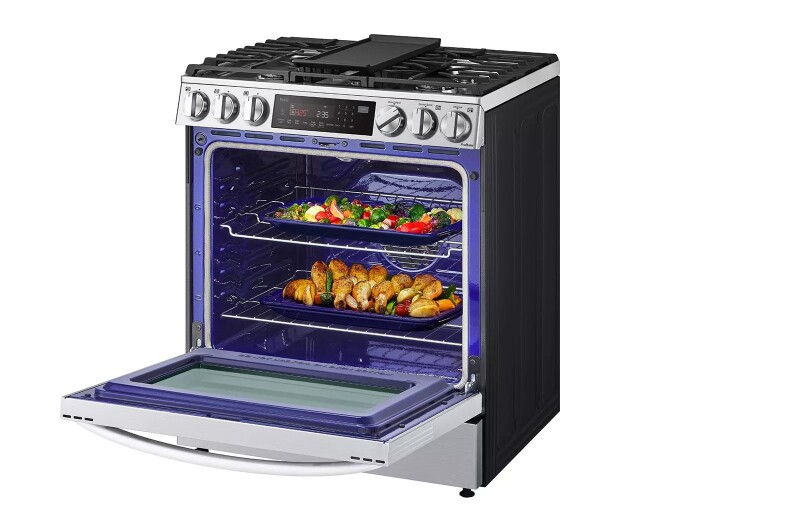 6.3 cu ft. Smart wi-fi Enabled ProBake Convection® InstaView® Gas Slide-In Range with Air Fry LSGL6335F