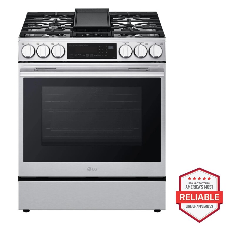 6.3 Cu Ft. Smart Gas Slide-in Range Probake Convection® Instaview®, And Air Fry LSGL6335X