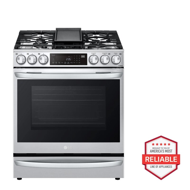 6.3 cu ft. Smart Wi-Fi Enabled ProBake Convection® InstaView™ Gas Slide-in Range with Air Fry LSGL6337F
