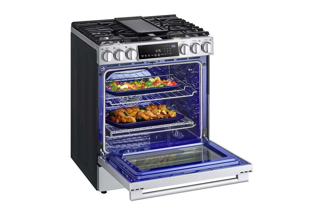 6.3 cu. ft. InstaView® Gas Slide-in Range with ProBake Convection® and Air Fry LSGS6338F