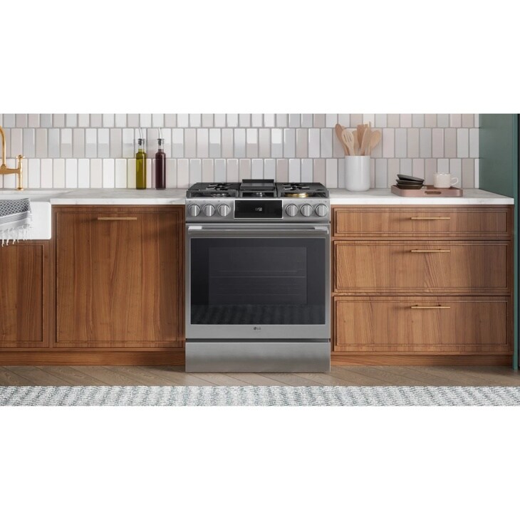6.3 cu. ft. InstaView® Gas Slide-in Range with ProBake Convection® and Air Fry LSGS6338F