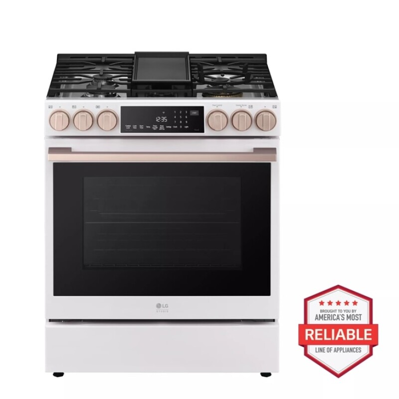 LG STUDIO 6.3 cu. ft. InstaView® Gas Slide-in Range with ProBake Convection® and Air Fry LSGS6338N