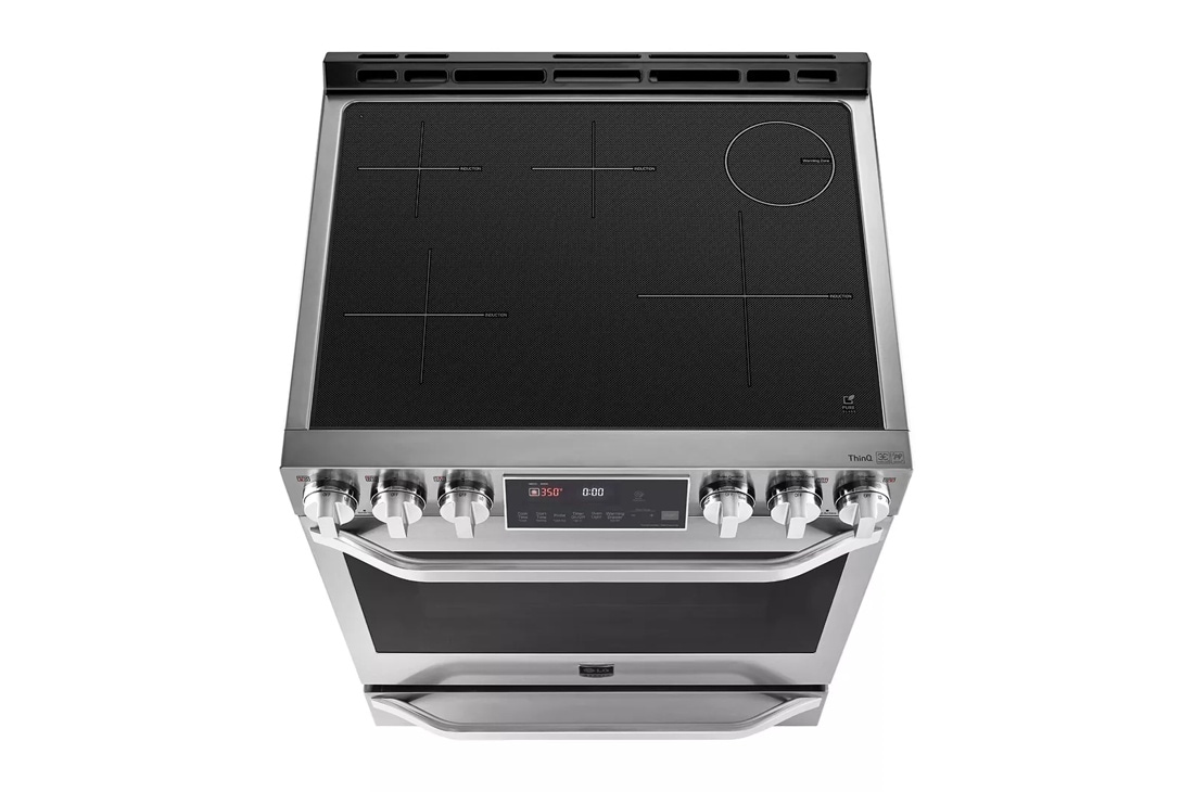 LG STUDIO 6.3 cu. ft. Induction Slide-in Range with ProBake Convection® and EasyClean® LSIS3018SS