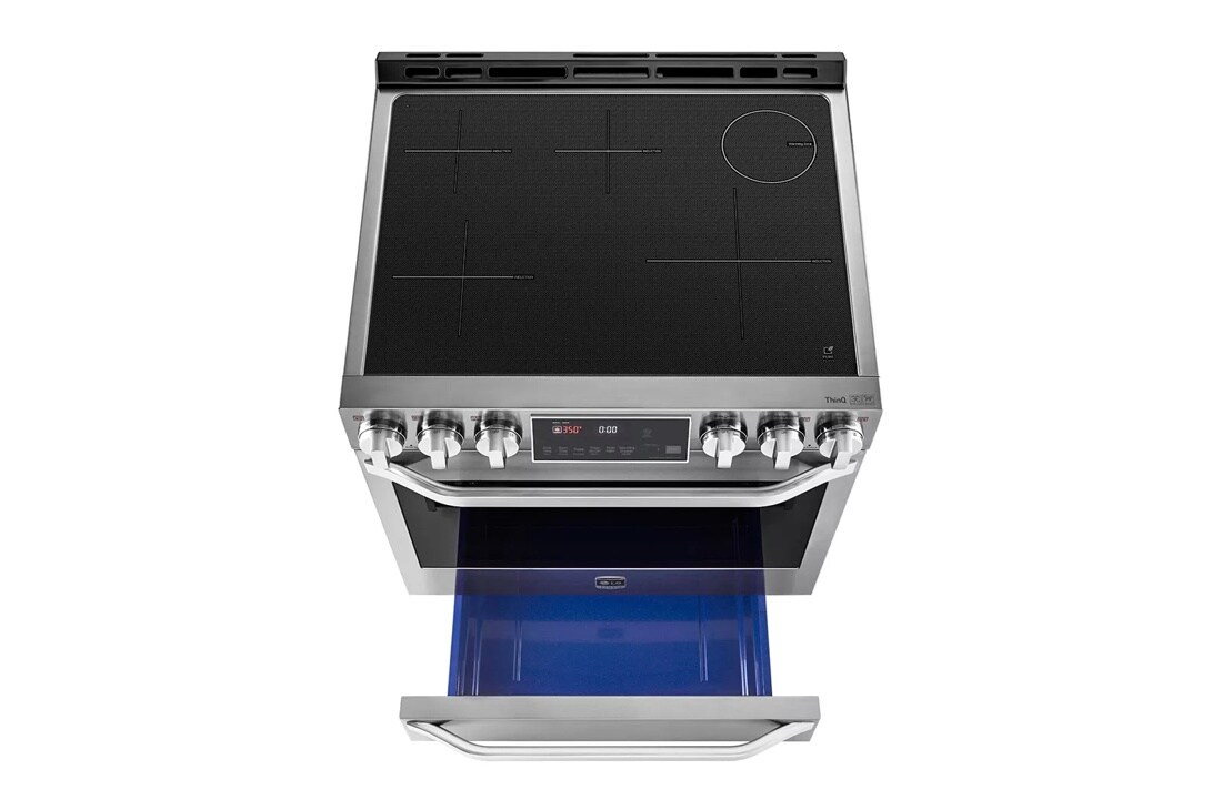 LG STUDIO 6.3 cu. ft. Induction Slide-in Range with ProBake Convection® and EasyClean® LSIS3018SS