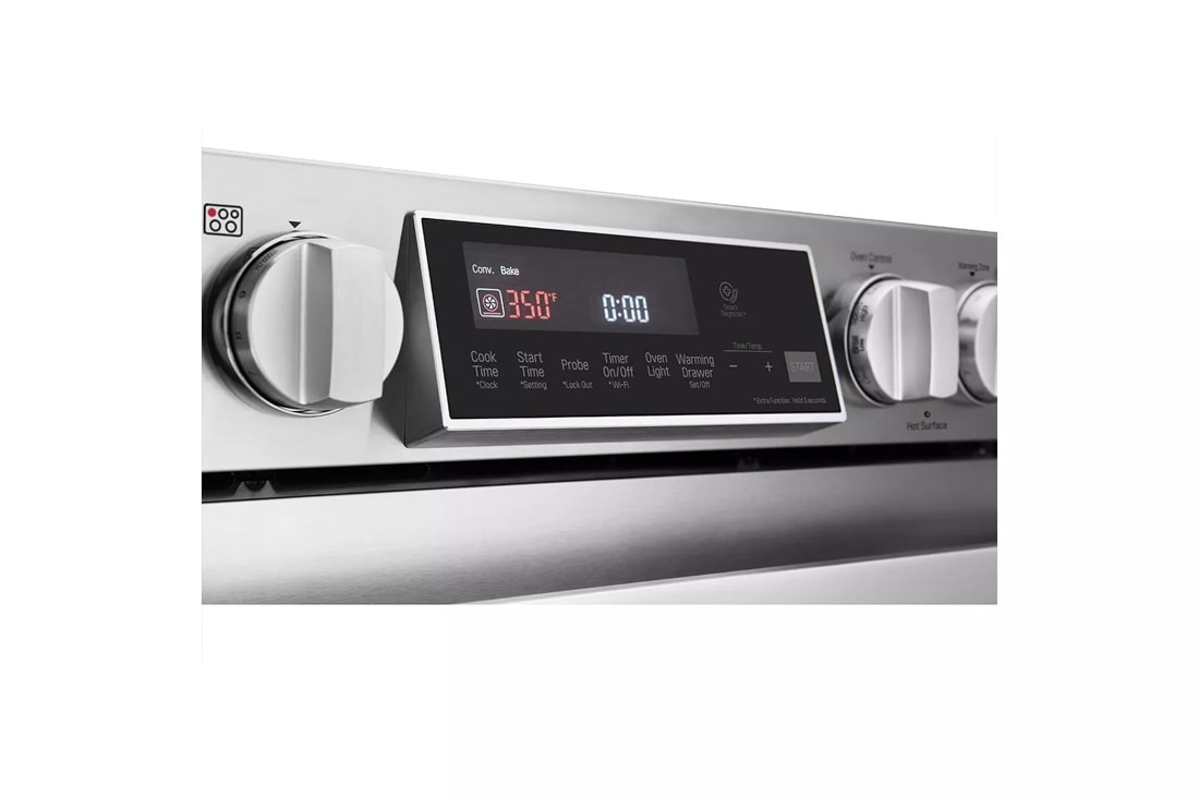 LG STUDIO 6.3 cu. ft. Induction Slide-in Range with ProBake Convection® and EasyClean® LSIS3018SS