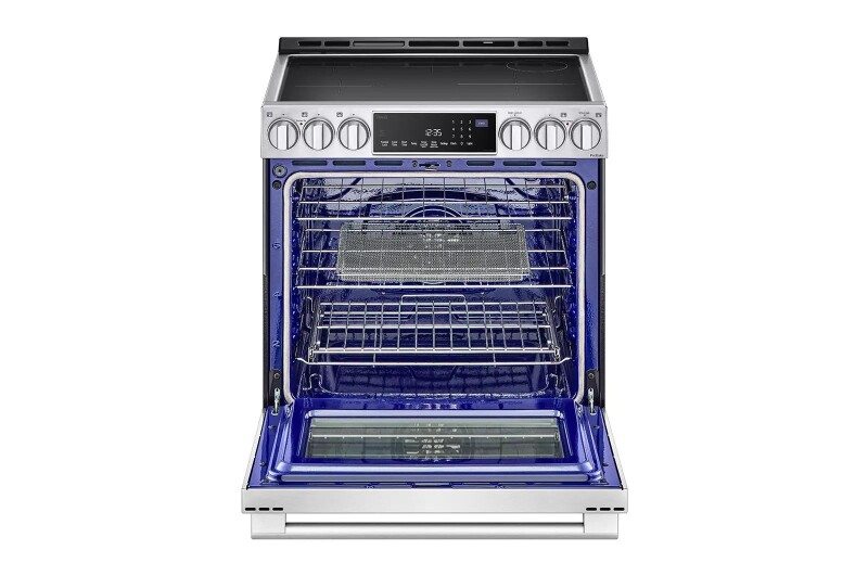 LG STUDIO 6.3 cu. ft. InstaView® Induction Slide-in Range with Air Fry and Air Sous Vide LSIS6338F