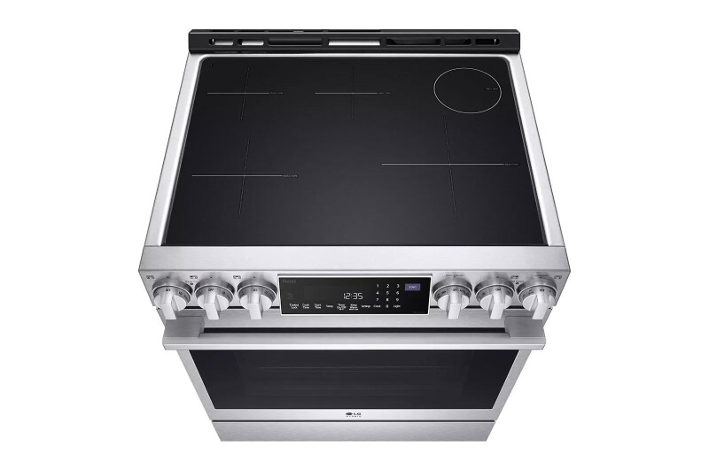 LG STUDIO 6.3 cu. ft. InstaView® Induction Slide-in Range with Air Fry and Air Sous Vide LSIS6338F