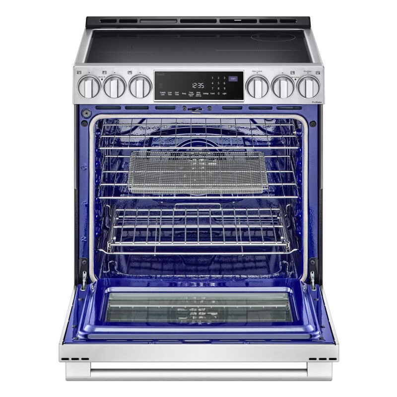 LG STUDIO 6.3 cu. ft. InstaView® Induction Slide-in Range with Air Fry and Air Sous Vide LSIS6338F