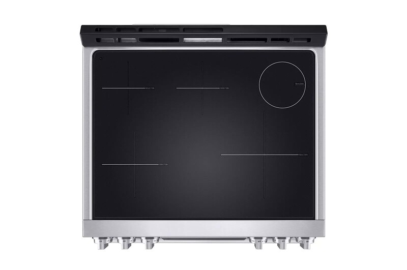 LG STUDIO 6.3 cu. ft. InstaView® Induction Slide-in Range with Air Fry and Air Sous Vide LSIS6338F