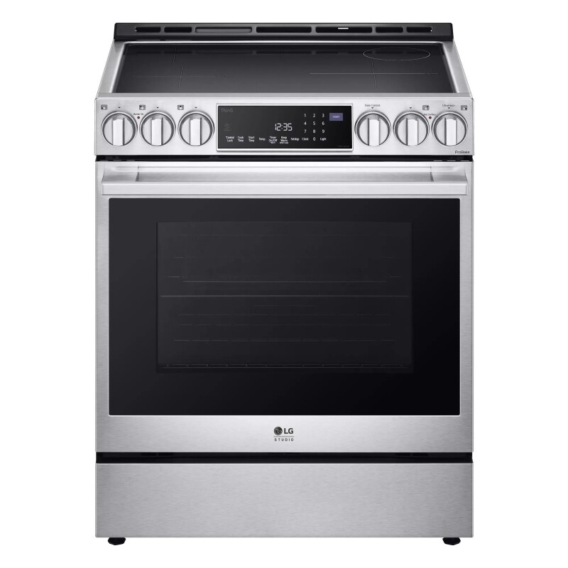 LG STUDIO 6.3 cu. ft. InstaView® Induction Slide-in Range with Air Fry and Air Sous Vide LSIS6338F