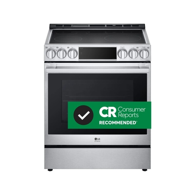 LG STUDIO 6.3 cu. ft. InstaView® Induction Slide-in Range with Air Fry and Air Sous Vide LSIS6338FE