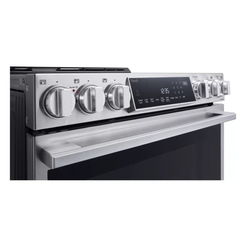 LG STUDIO 6.3 cu. ft. InstaView® Induction Slide-in Range with Air Fry and Air Sous Vide LSIS6338FE