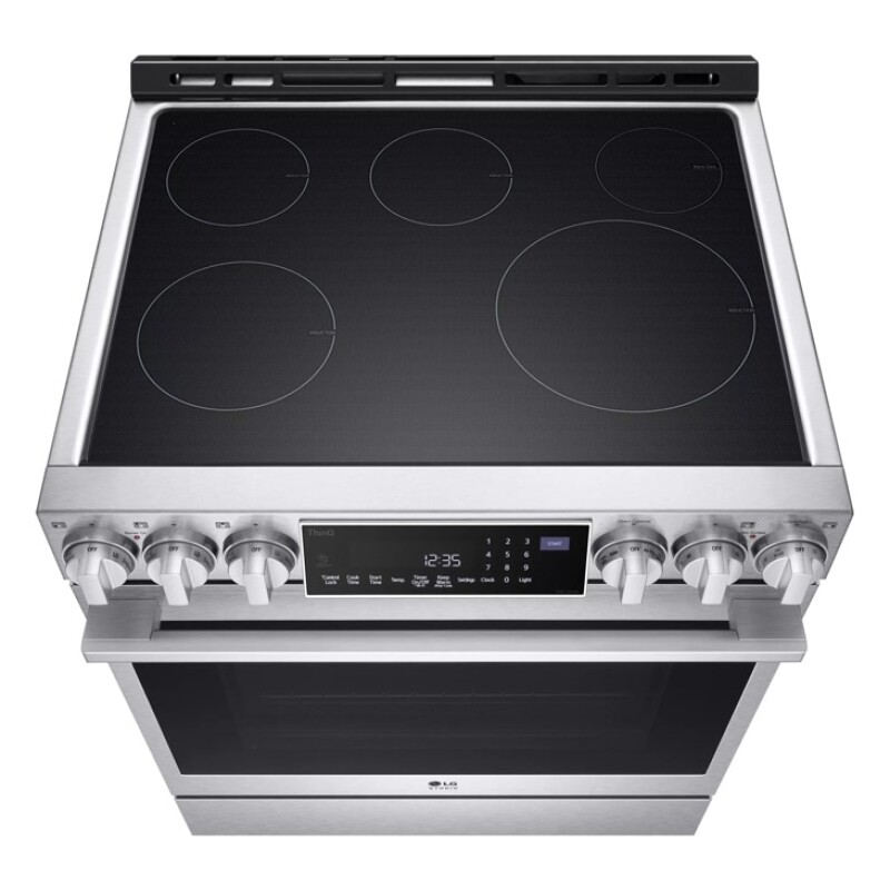 LG STUDIO 6.3 cu. ft. InstaView® Induction Slide-in Range with Air Fry and Air Sous Vide LSIS6338FE