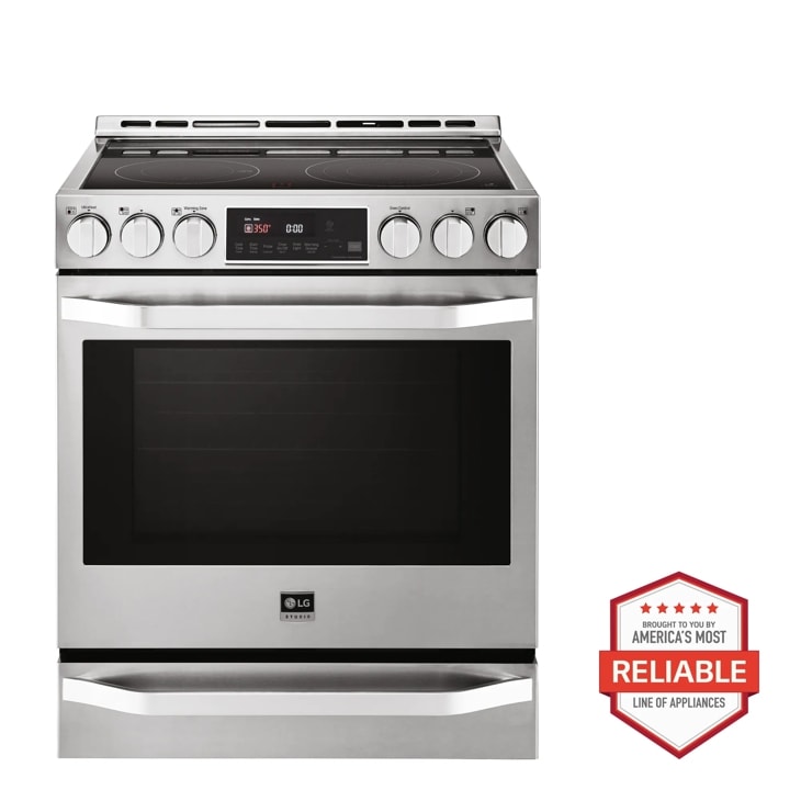 LG STUDIO 6.3 cu. ft. Electric Single Oven Slide-In-range with ProBake Convection® LSSE3027ST