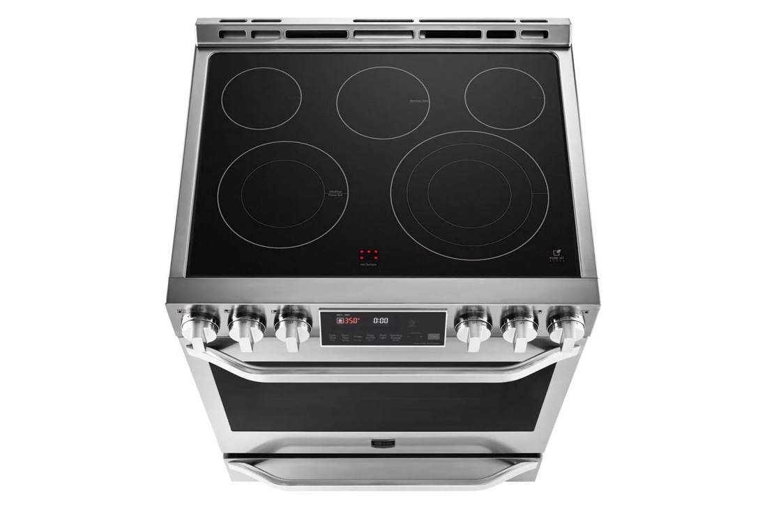 LG STUDIO 6.3 cu. ft. Electric Single Oven Slide-In-range with ProBake Convection® LSSE3027ST