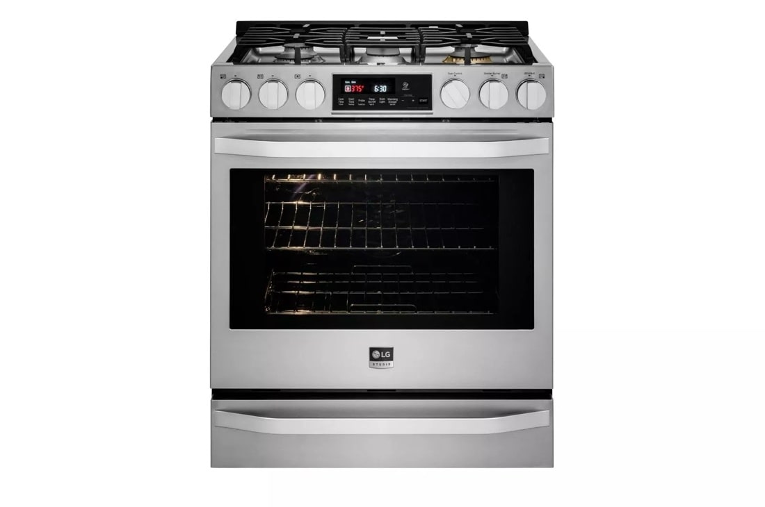 LG STUDIO 6.3 cu. ft. Smart wi-fi Enabled Gas Slide-in Range with ProBake Convection® LSSG3017ST