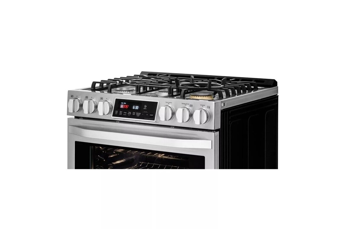LG STUDIO 6.3 cu. ft. Smart wi-fi Enabled Gas Slide-in Range with ProBake Convection® LSSG3017ST