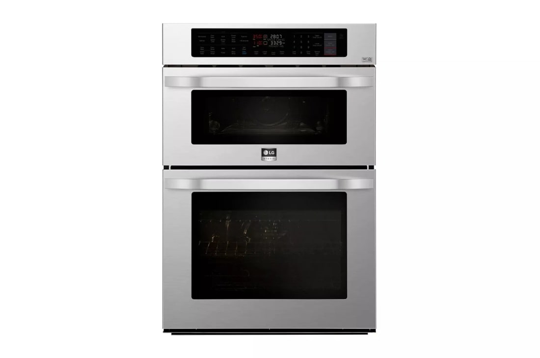 LG STUDIO 1.7/4.7 cu. ft. Smart wi-fi Enabled Combination Double Wall Oven LSWC307ST