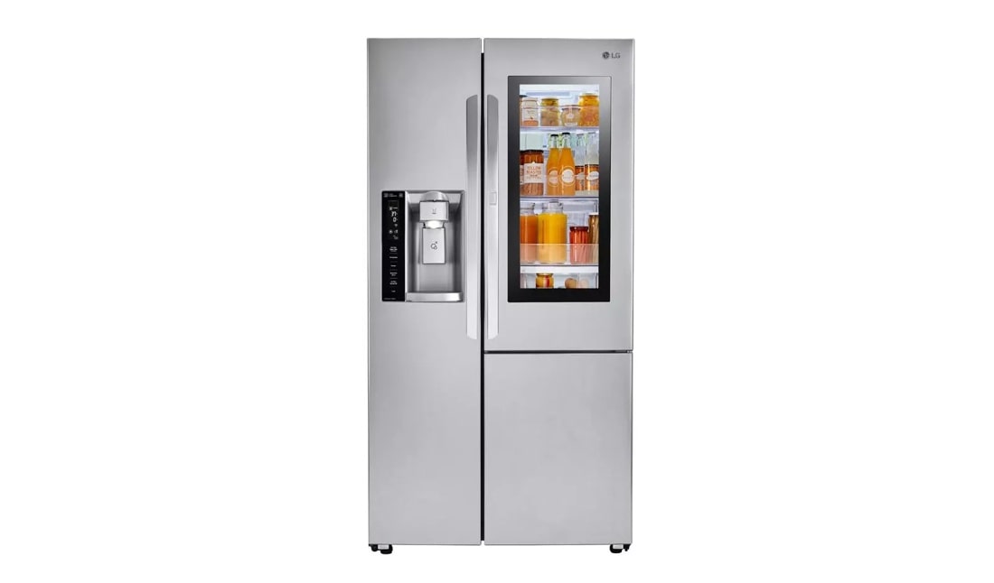 LG 22 cu.ft. Smart wi-fi Enabled InstaView™ Door-in-Door® Counter-Depth Refrigerator Stainless Steel LSXC22396S Picture 1