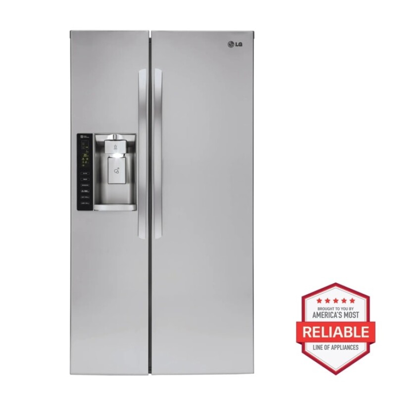 LG 26 cu. ft. Side-By-Side Refrigerator Stainless Steel LSXS26326S Picture 1