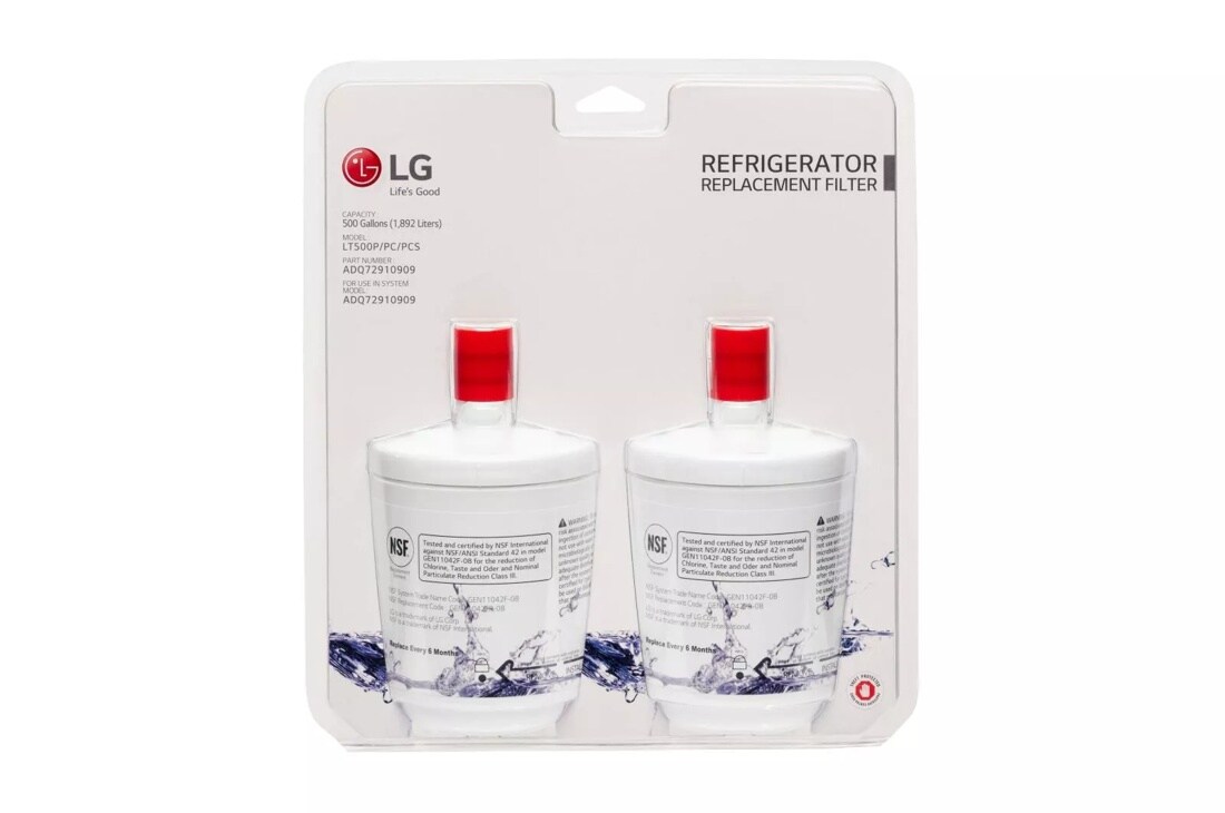 6 month / 200 Gallon Capacity Replacement Refrigerator Water Filter (2 pack) LT500PCS