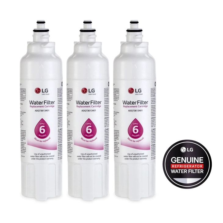 LG - 6 Month / 200 Gallon Capacity Replacement Refrigerator Water Filter 3-Pack (NSF42 and NSF53*) LT800P3