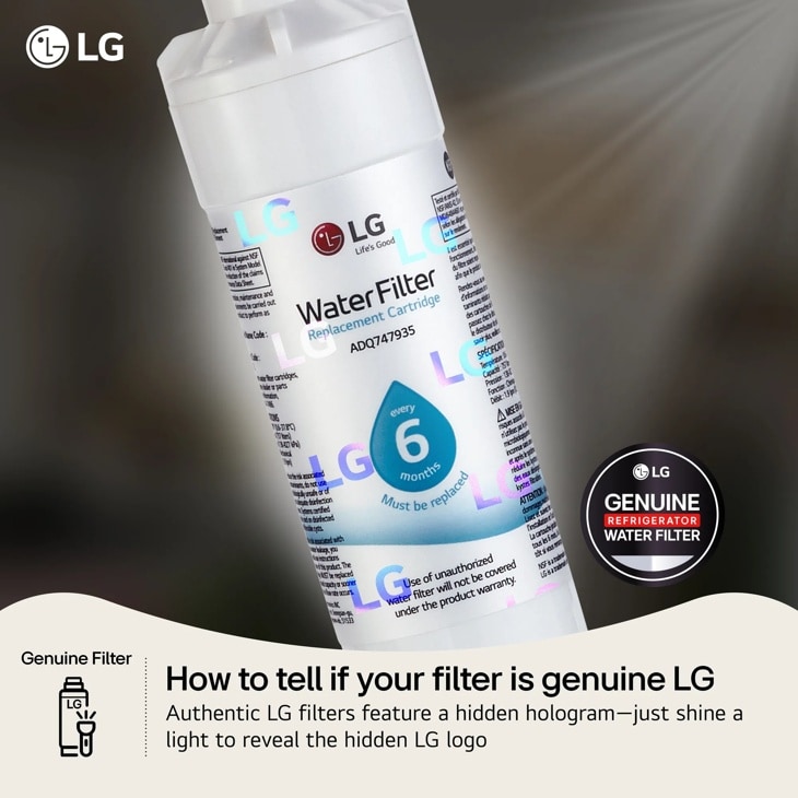 LG - 6 Month / 200 Gallon Capacity Replacement Refrigerator Water Filter 3-Pack (NSF42 and NSF53*) LT800P3