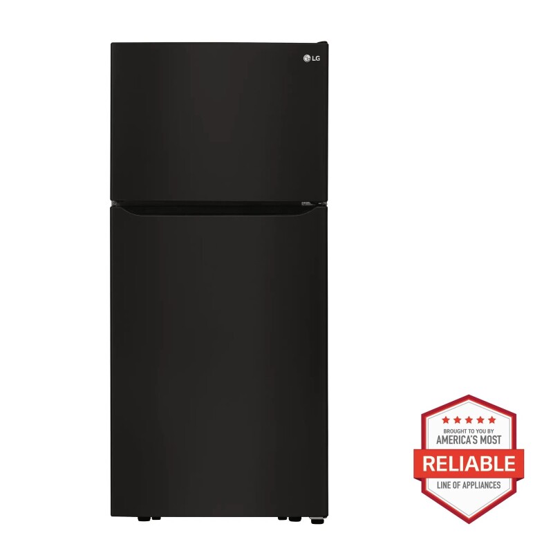 LG 20 cu. ft. Top Freezer Refrigerator Black LTCS20020B Picture 1