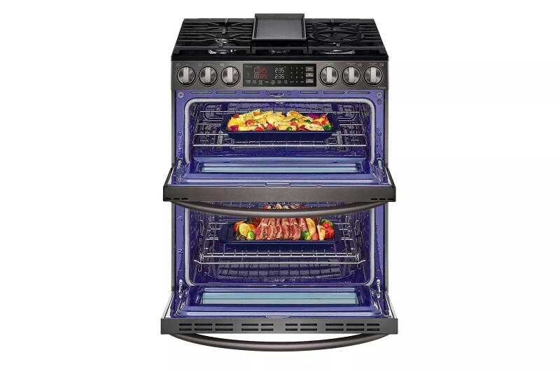6.9 Cu. Ft. Smart Gas Double Oven Slide-in Range With Instaview®, Probake® Convection, Air Fry, And Air Sous Vide LTGL6937D